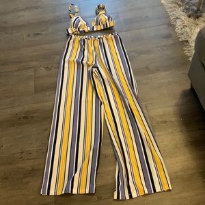 Crop Top Pant Set